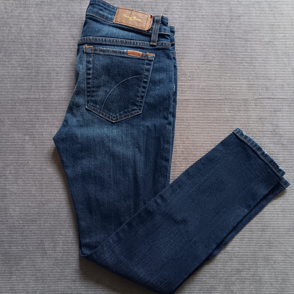 Joe's Jeans Skinny Ankle Women 27 (*29) Blue Vintage Reserve 1971 Distressed